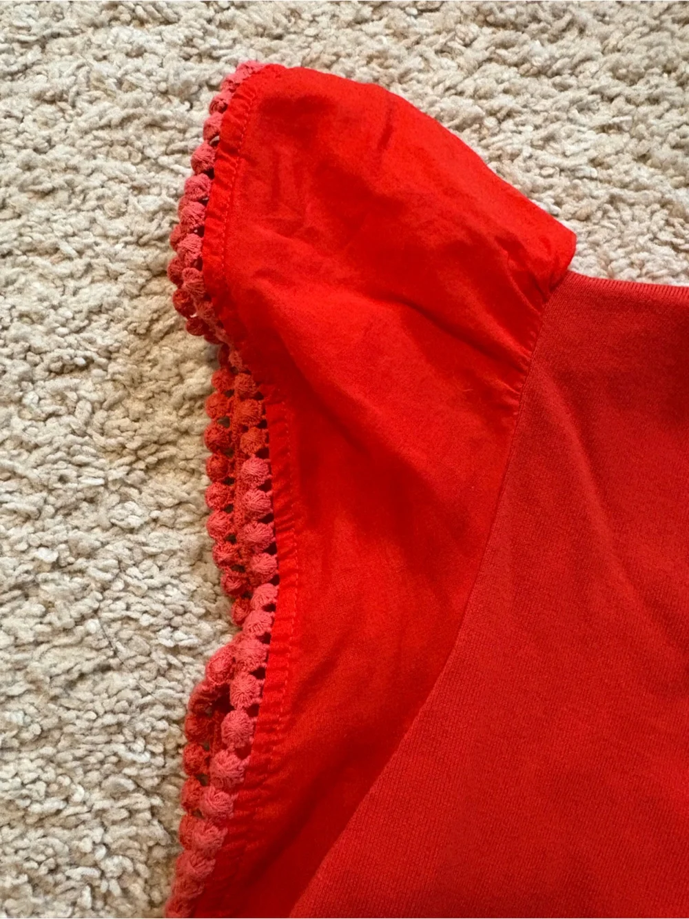 kate spade Red Flutter Sleeve Tee